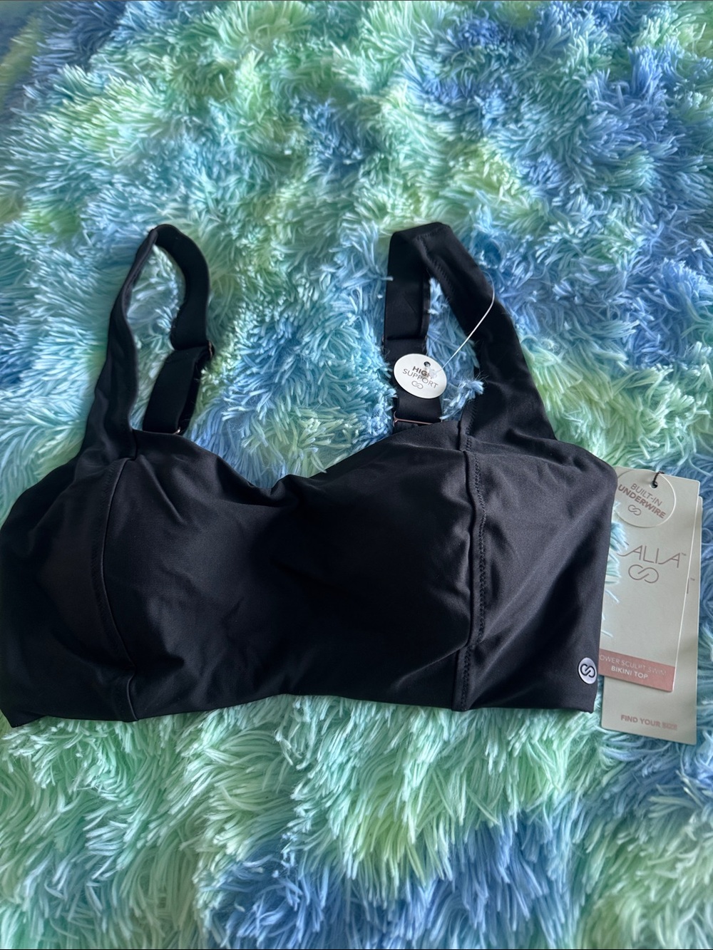 CALIA by Carrie Underwood Black Swim Bikini Top